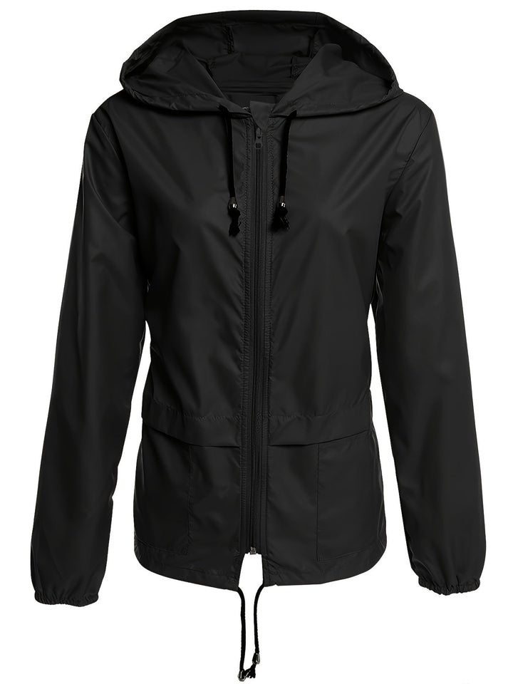 Eva | Effen kleur windjack met lange mouwen
