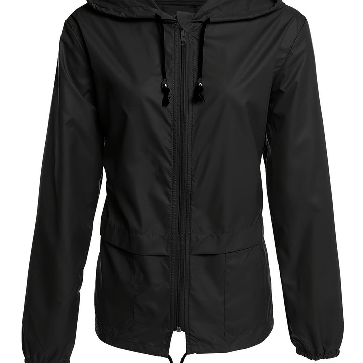 Eva | Effen kleur windjack met lange mouwen