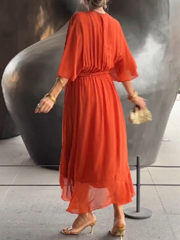Eva | Sierlijke chiffon avondjurk