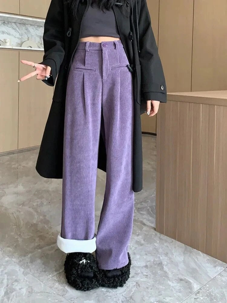 Fenna | Corduroy broek met stoffen binnenkant voor dames