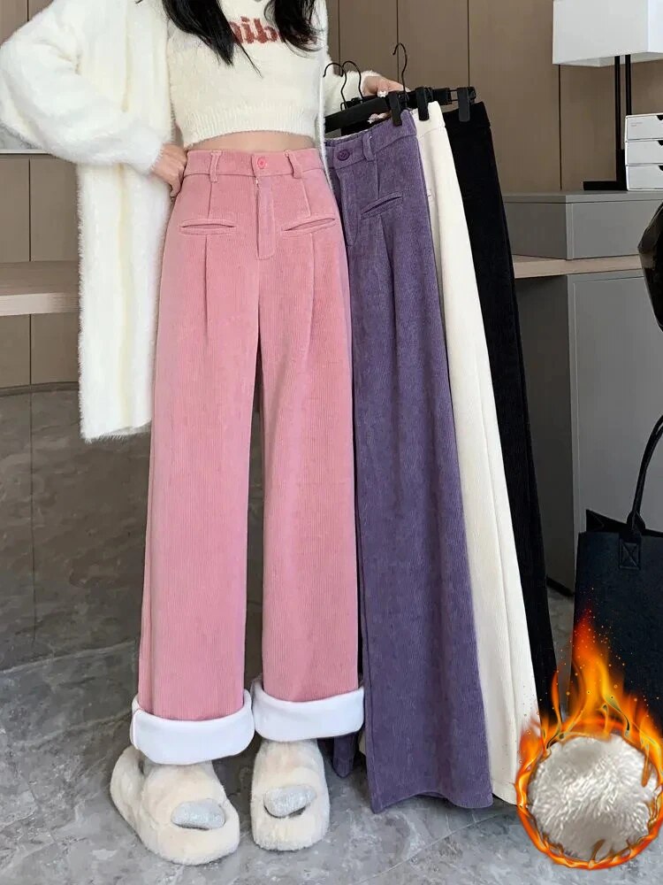 Fenna | Corduroy broek met stoffen binnenkant voor dames