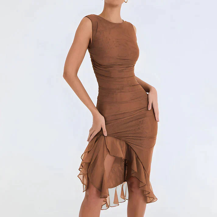 Fenna | Elegante bodycon jurk met ruches