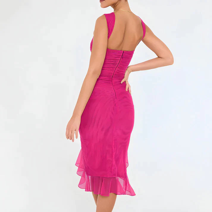 Fenna | Elegante bodycon jurk met ruches