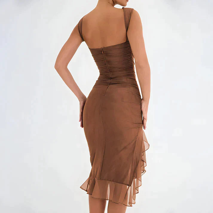 Fenna | Elegante bodycon jurk met ruches
