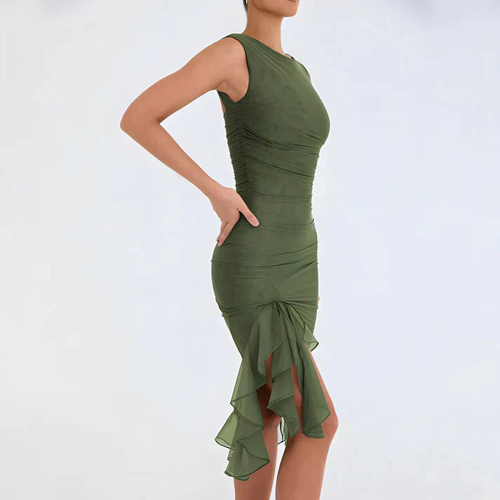 Fenna | Elegante bodycon jurk met ruches