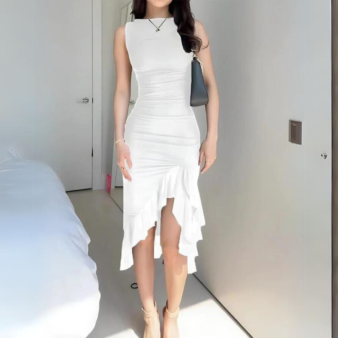 Fenna | Elegante bodycon jurk met ruches