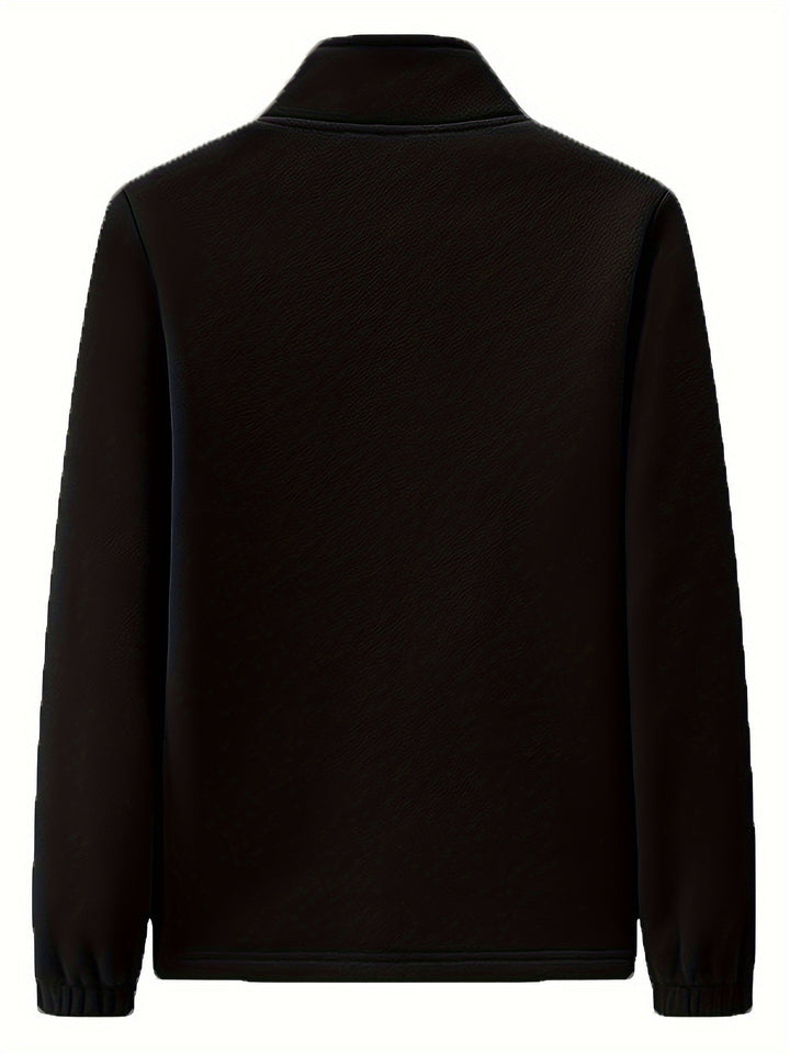 Fenna | Pluche outdoor jas met staande kraag en lange mouw