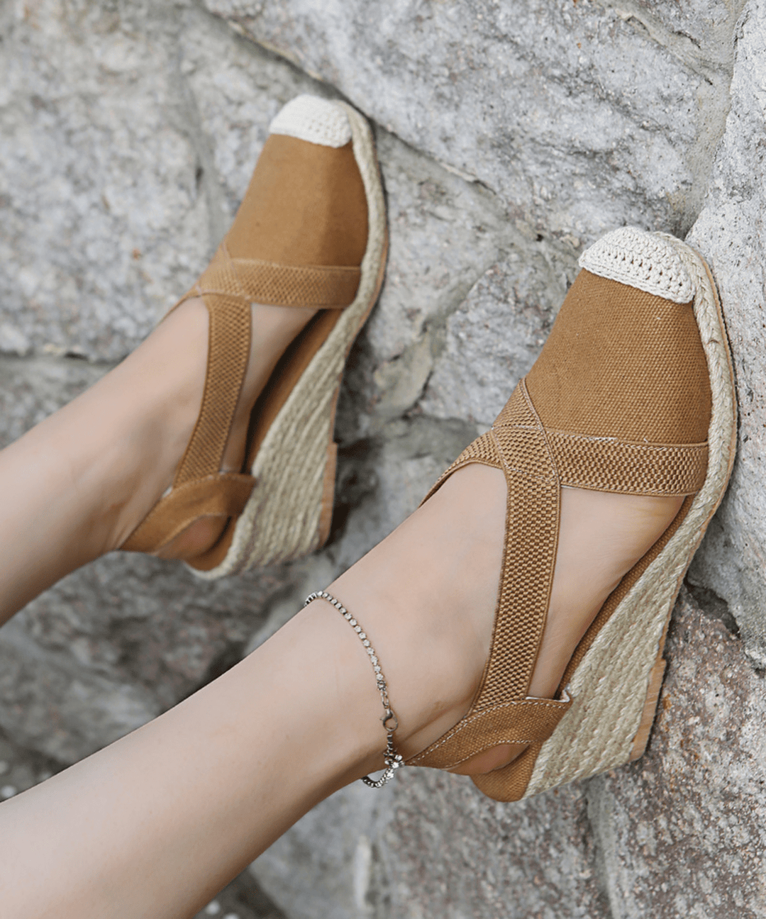 Fenne | Enkelband canvas espadrilles