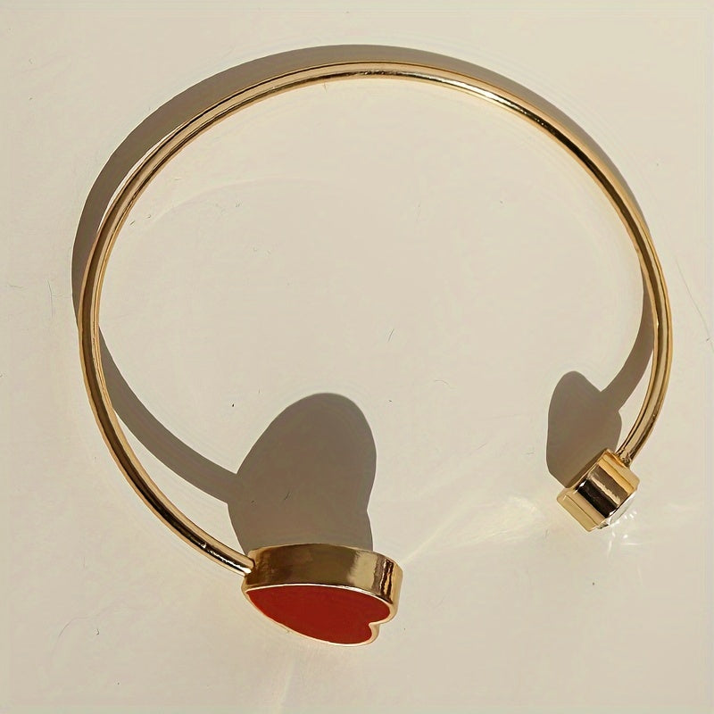 Fien | Chique rode hart armband
