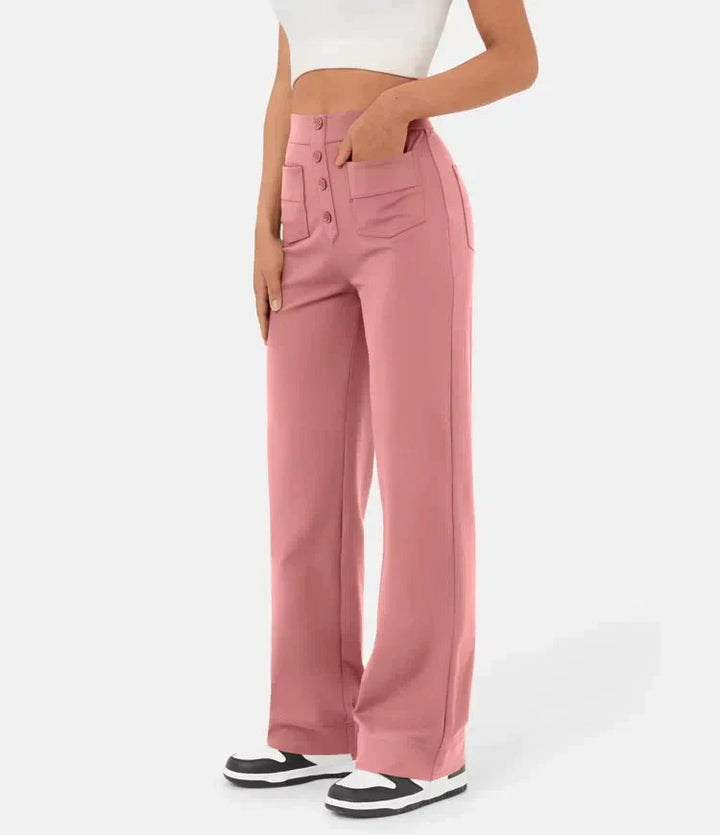 Fleur | Elastische hoge taille broek