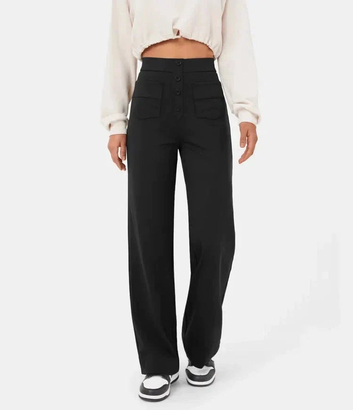 Fleur | Elastische hoge taille broek