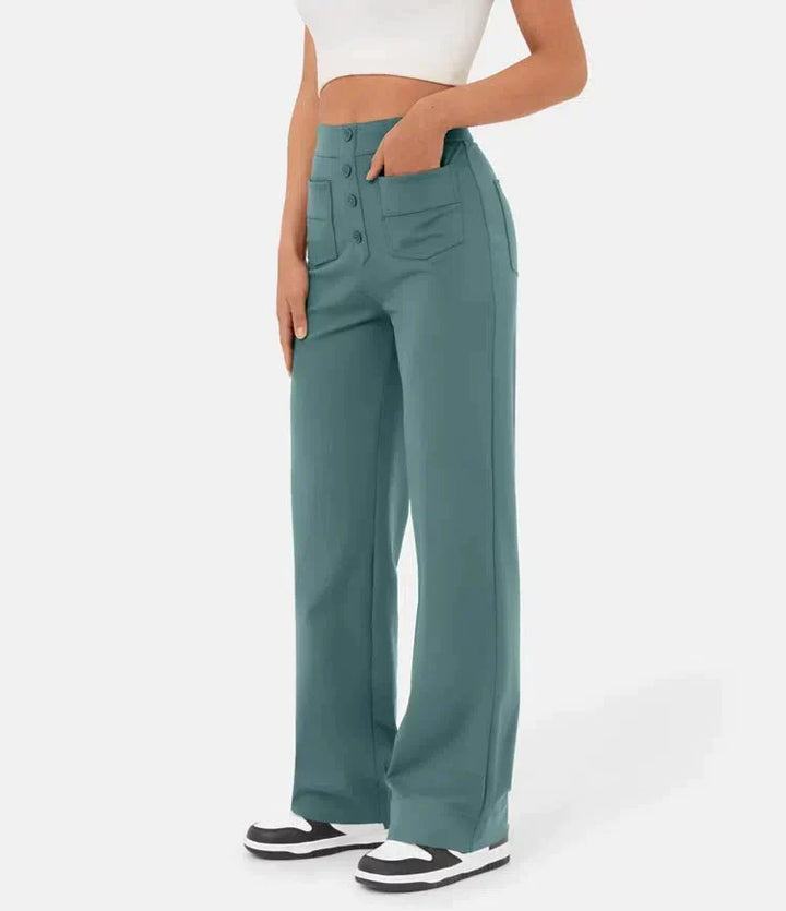 Fleur | Elastische hoge taille broek
