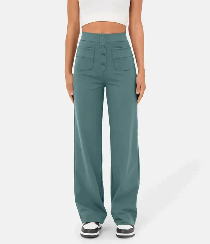 Fleur | Elastische hoge taille broek