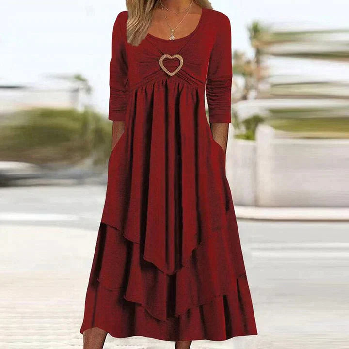 Fleur | Elegante avondjurk met eenvoudige stijl