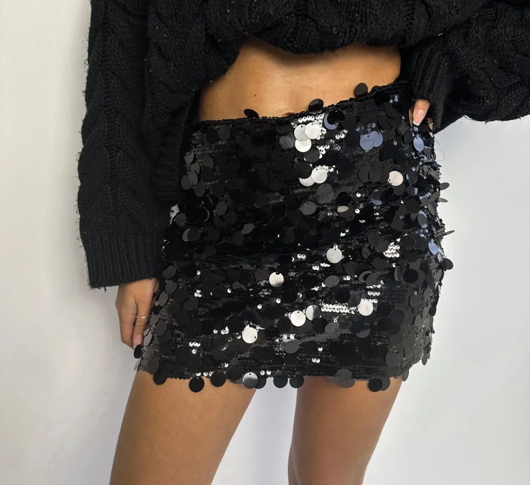 Fleur | Pailletten mini rok