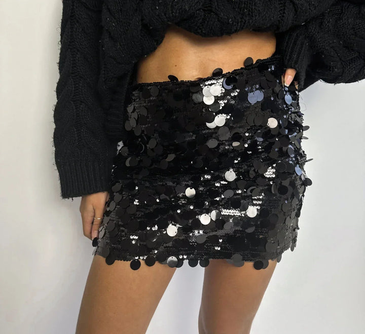 Fleur | Pailletten mini rok