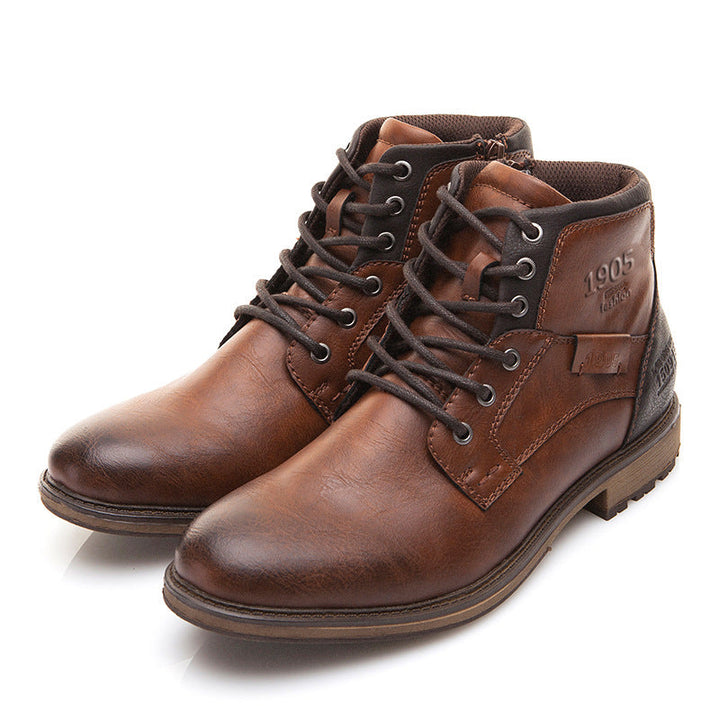 Floris | Klassieke leren veterboots heren