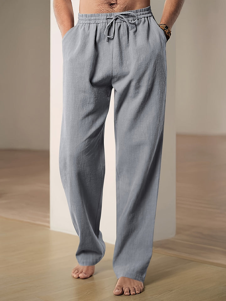Casual linnen broek voor heren met ademend comfort en tijdloze stijl | Teun
