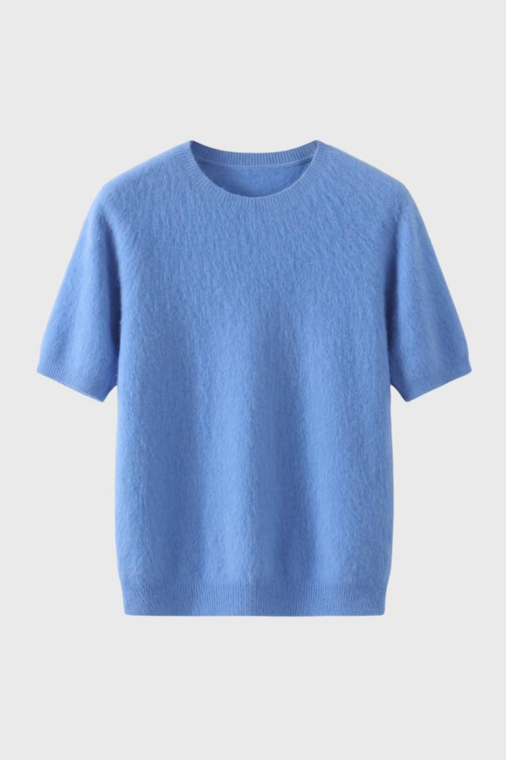 T-Shirt Heren - Fijngebreid met Ronde Hals | Casual