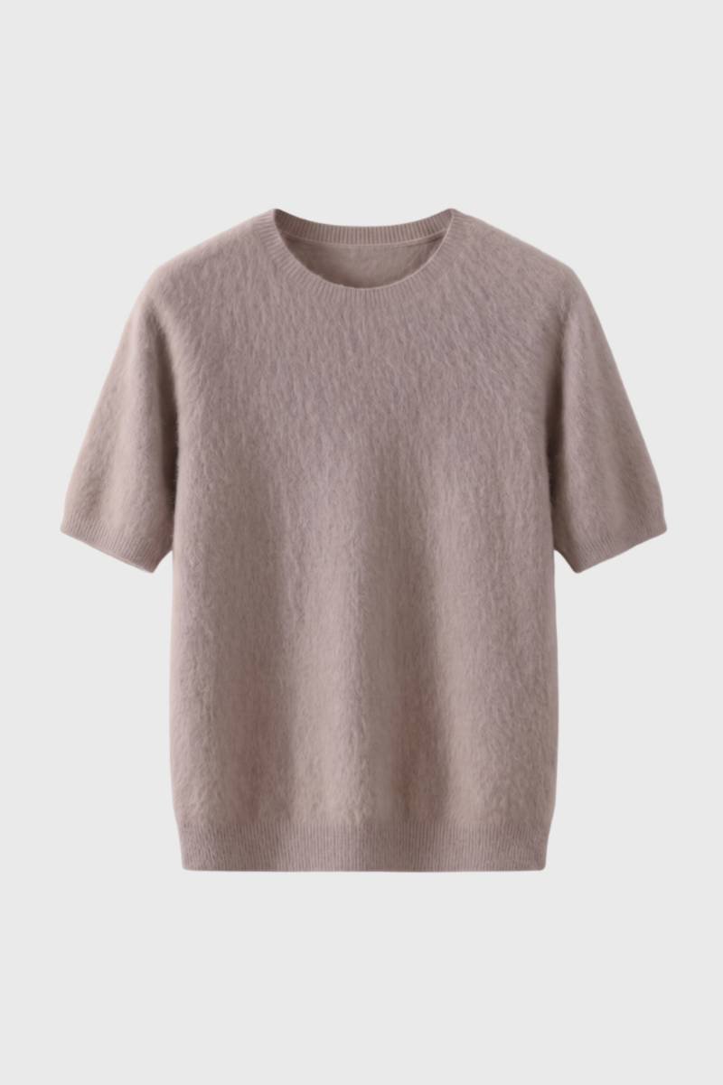 T-Shirt Heren - Fijngebreid met Ronde Hals | Casual