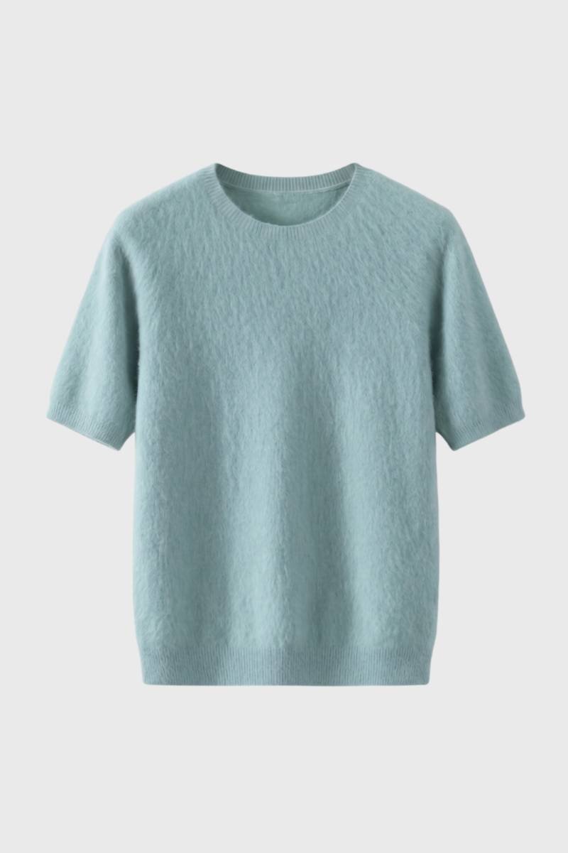 T-Shirt Heren - Fijngebreid met Ronde Hals | Casual