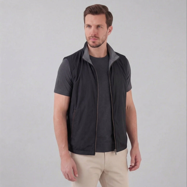 Gilet Heren Mouwloos Tailored Fit Lichte Isolatie