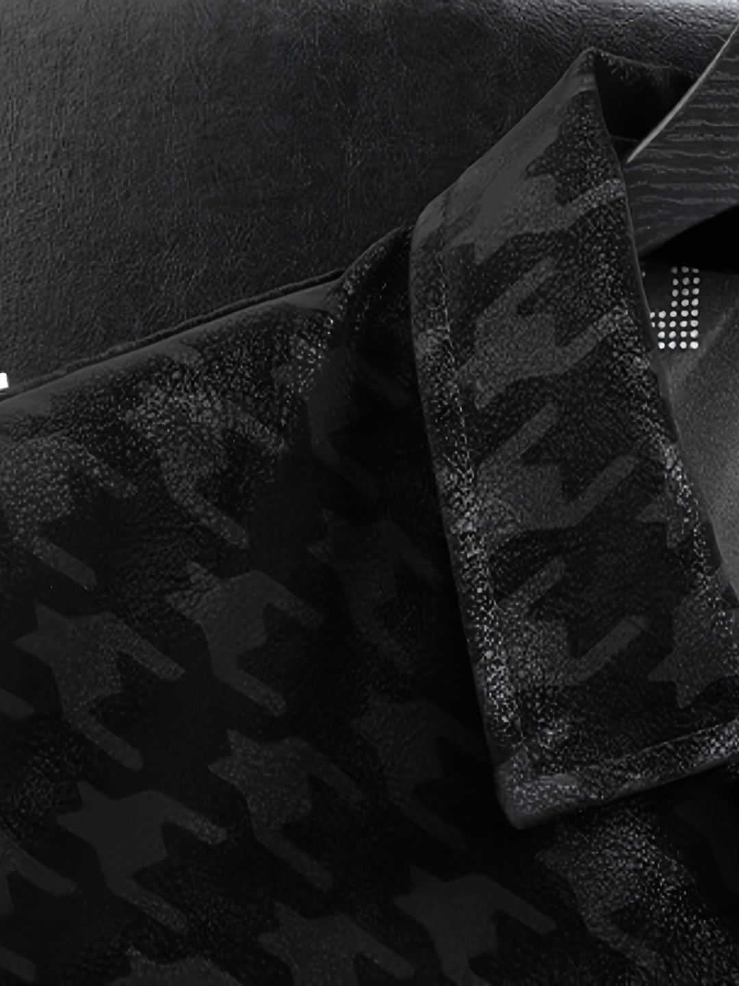 Heren jas met pied-de-poule patroon en fleece voering