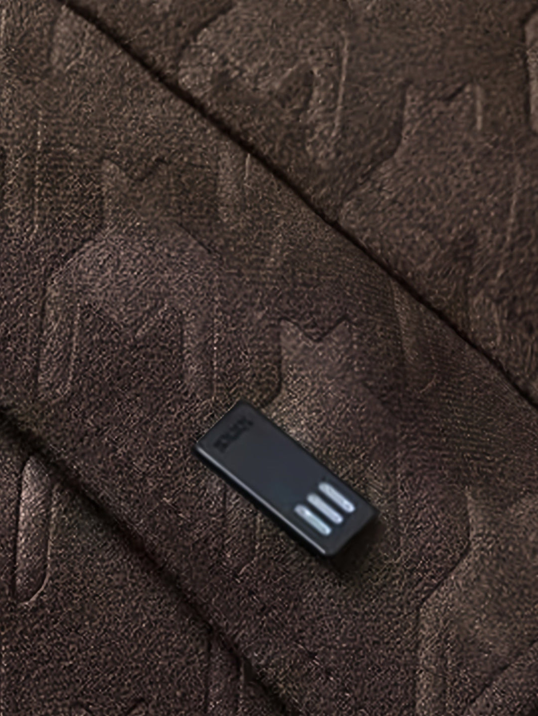 Heren jas met pied-de-poule patroon en fleece voering