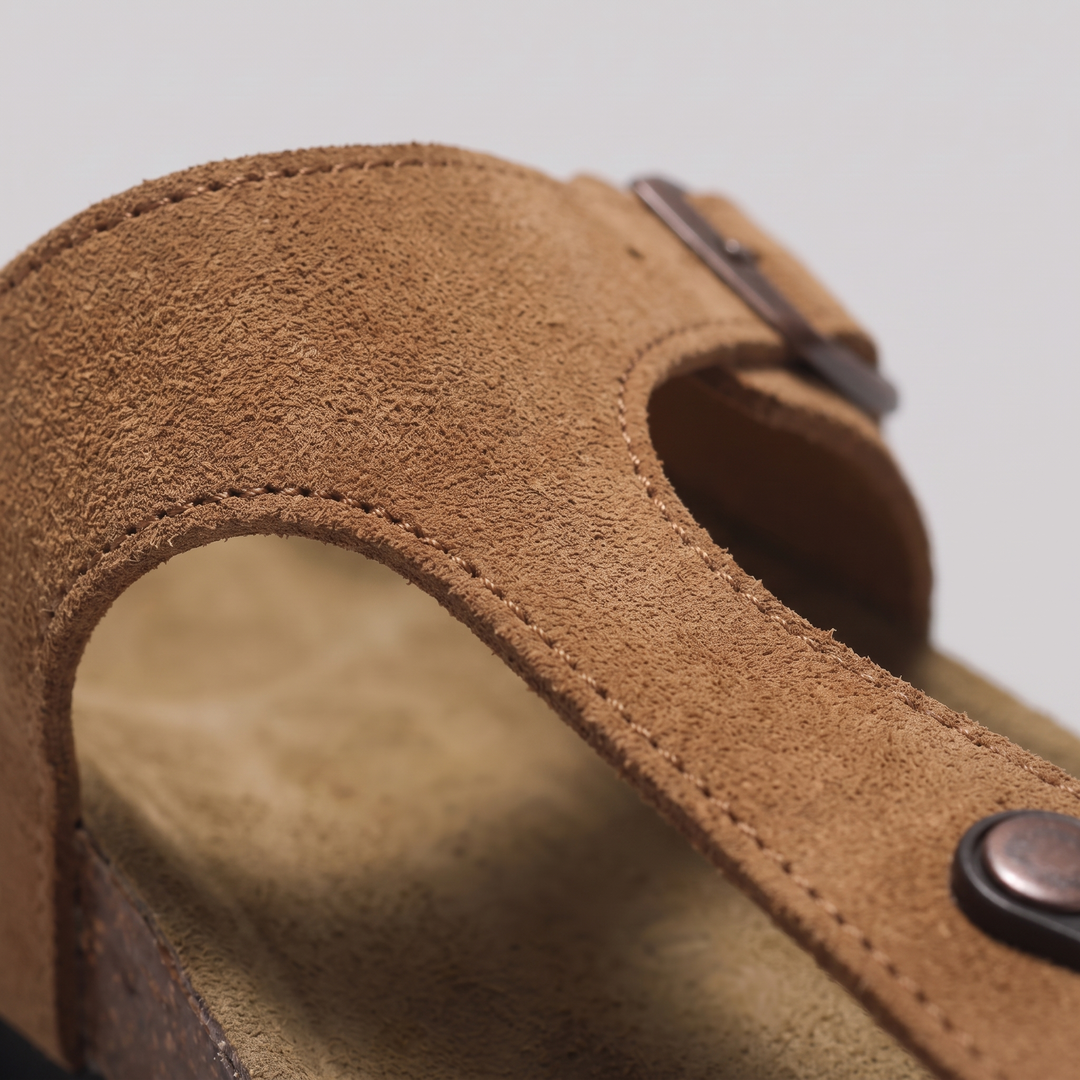 Heren Slippers Met Gesp