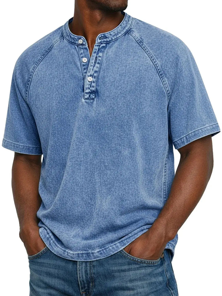 Herenshirt Met Knopen Korte Mouwen Casual