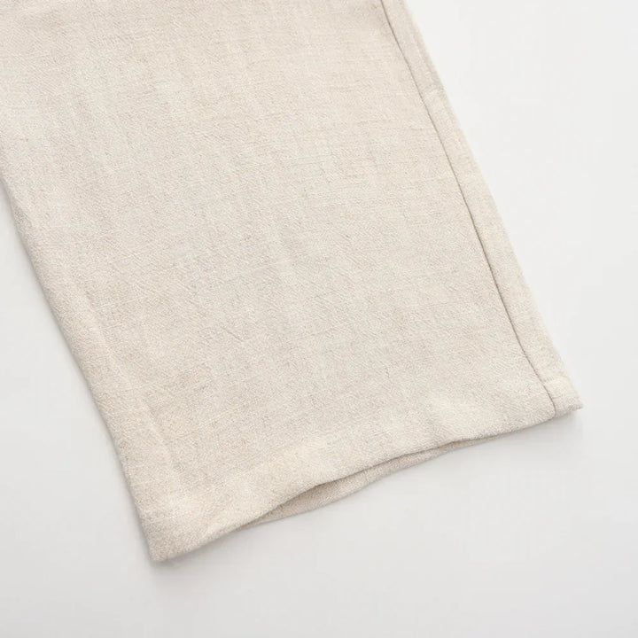 Hessel | Linnen slim fit pantalon