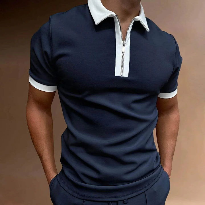 Heren Poloshirt met Rits