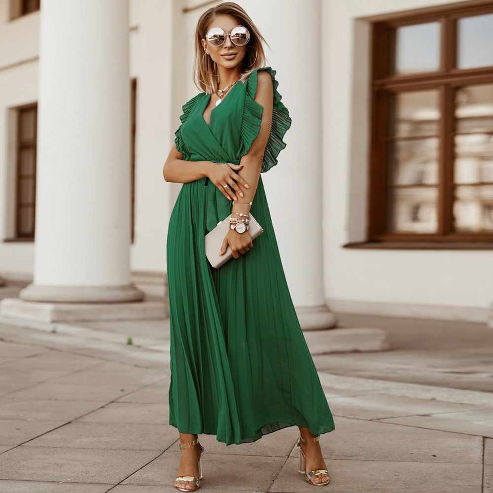 Sofia | Maxi plissé jurk