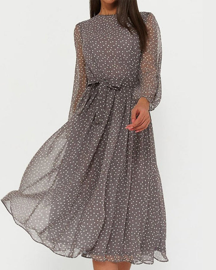 Isabelle | Elegante losse jurk met stippen