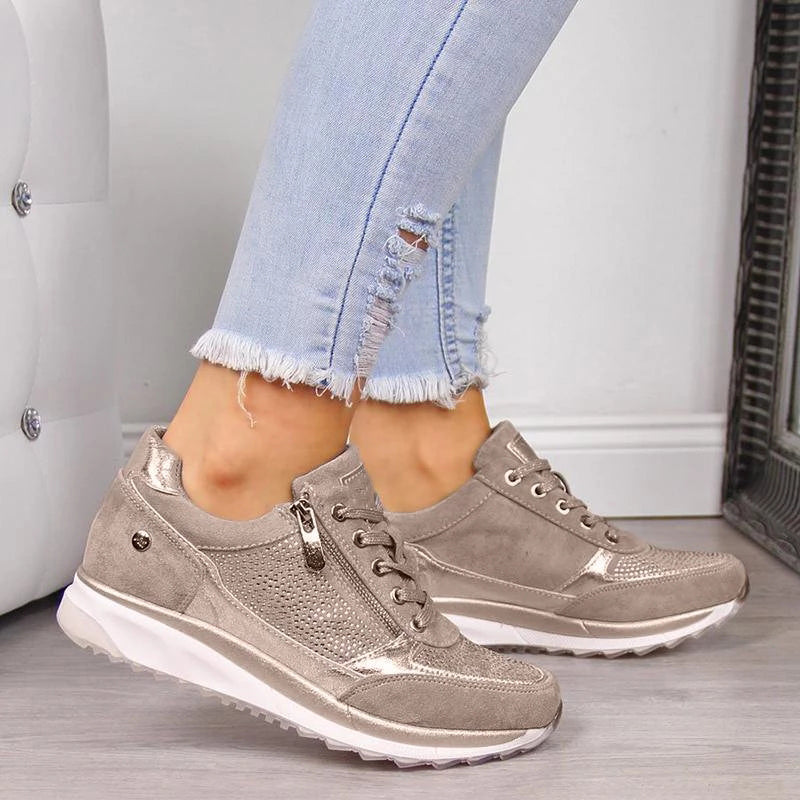 Jade | Ademend en comfortabele rits sneakers voor dames