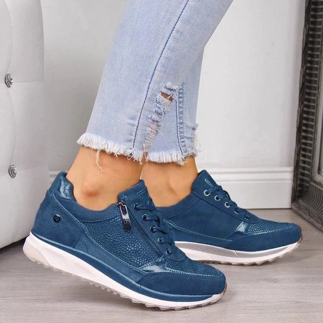 Jade | Ademend en comfortabele rits sneakers voor dames