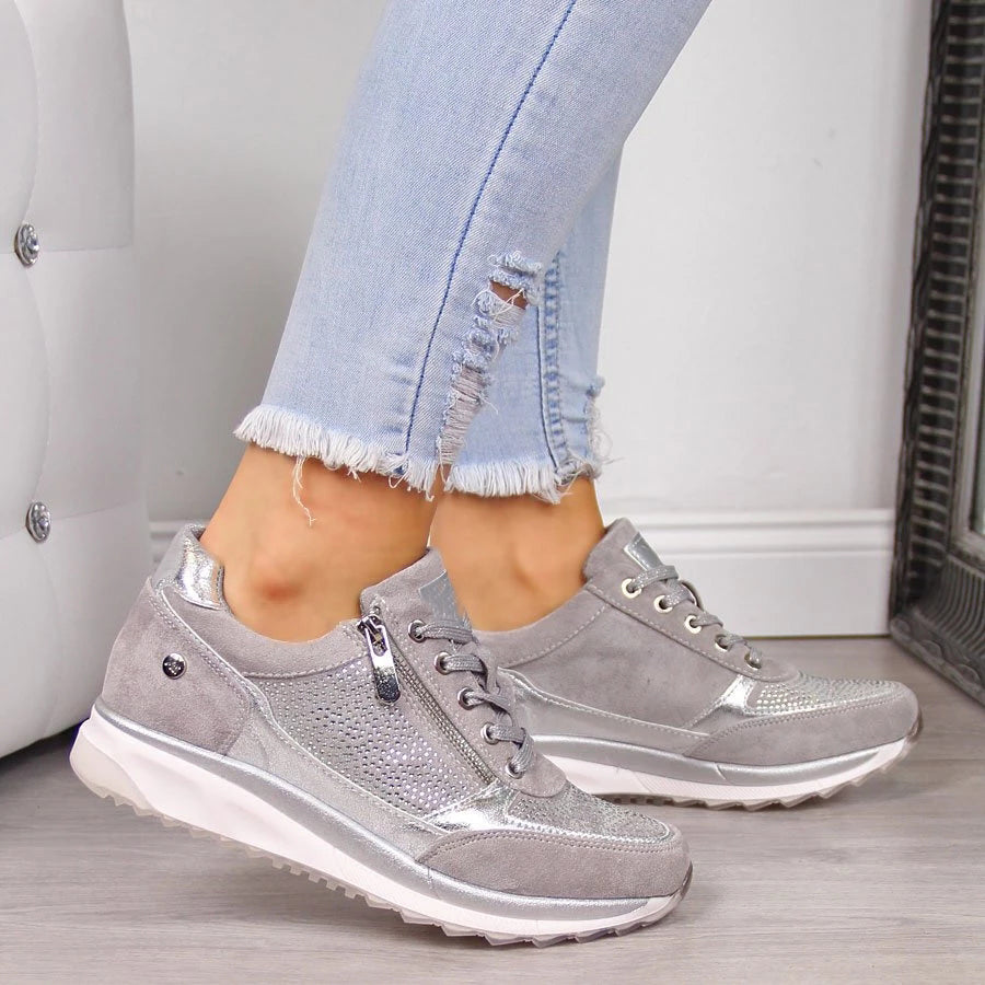 Jade | Ademend en comfortabele rits sneakers voor dames