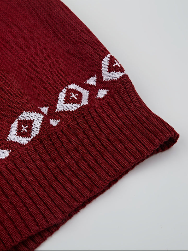 Joris | Casual gebreide cardigan met rendierpatroon