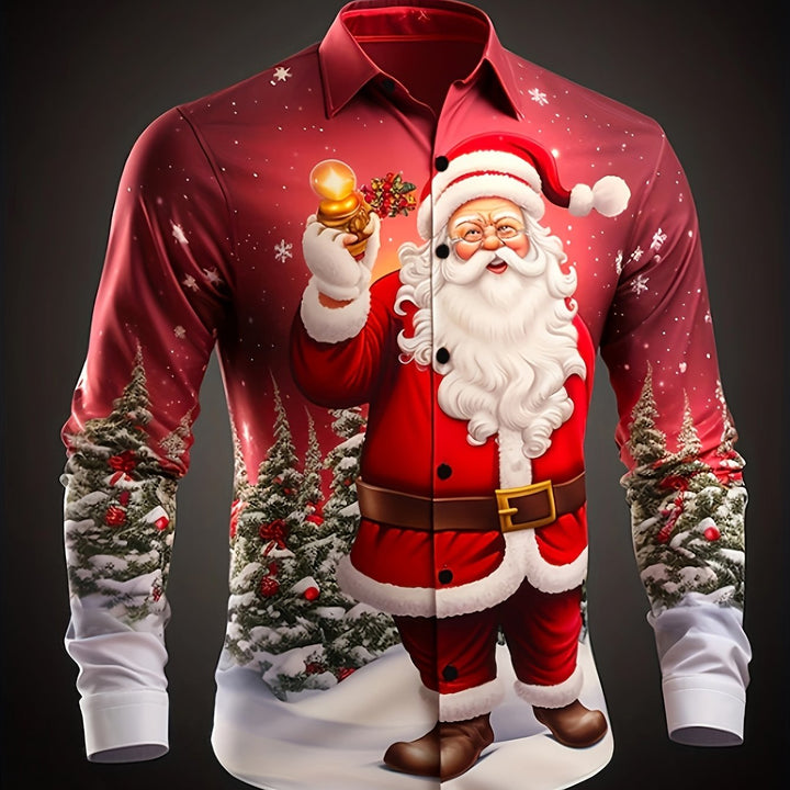 Joris | Casual kerstman overhemd met lange mouwen