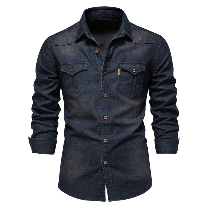 Julian | Casual denim herenoverhemd