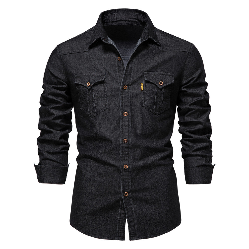 Julian | Casual denim herenoverhemd