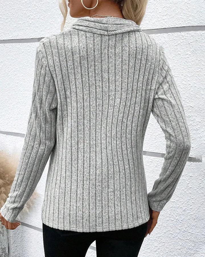 Knit top met v-hals