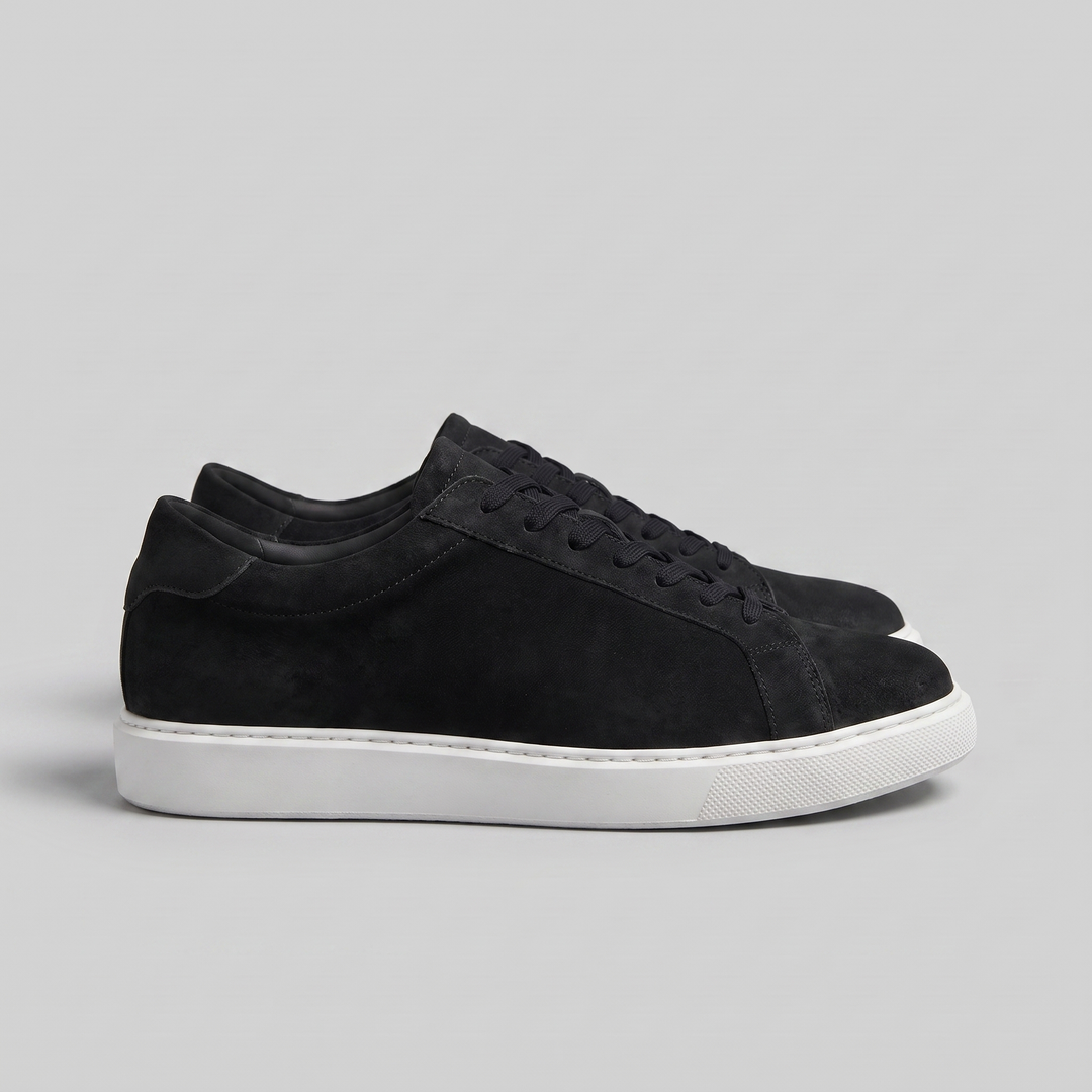 Lage Sneakers Heren Suede Grijs Casual