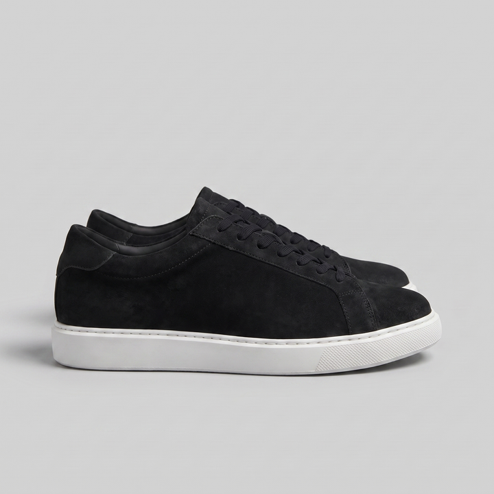 Lage Sneakers Heren Suede Grijs Casual