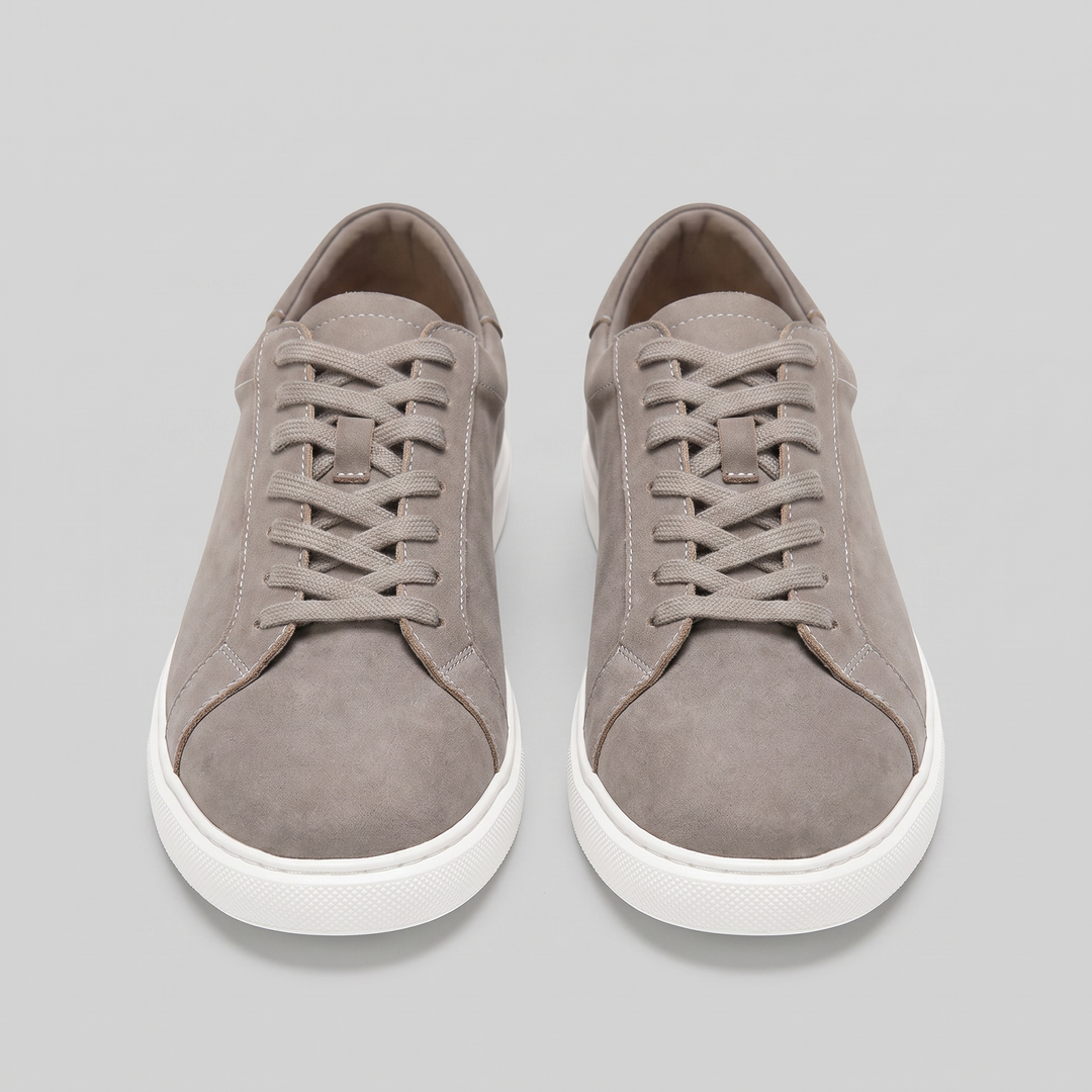 Lage Sneakers Heren Suede Grijs Casual