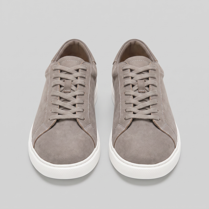 Lage Sneakers Heren Suede Grijs Casual