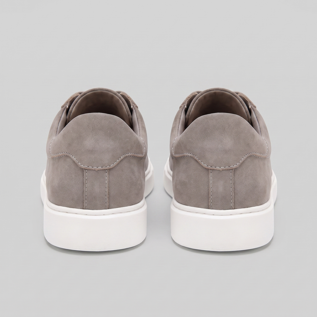 Lage Sneakers Heren Suede Grijs Casual