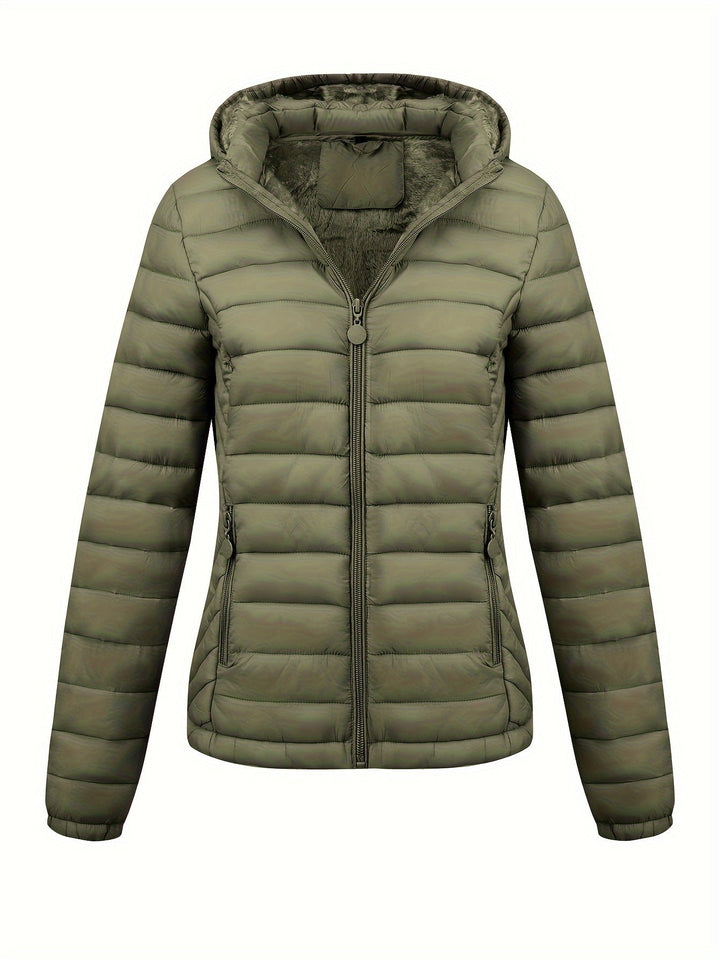 Lara | Gewatteerde hoodie jas