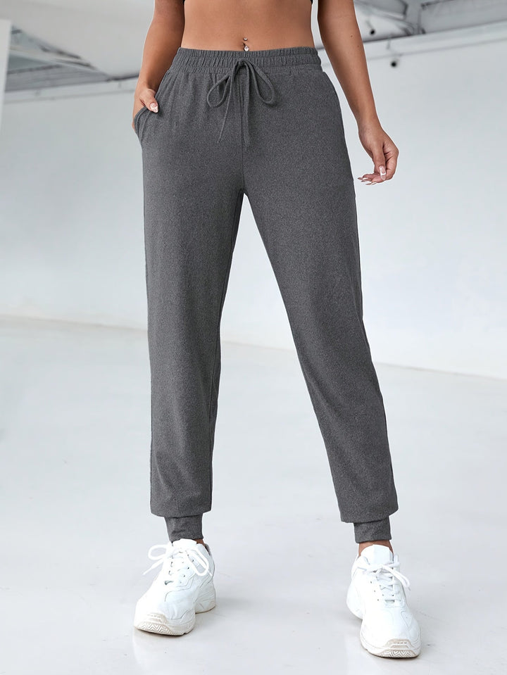 Lara | Casual sportbroek met hoge taille en zakken