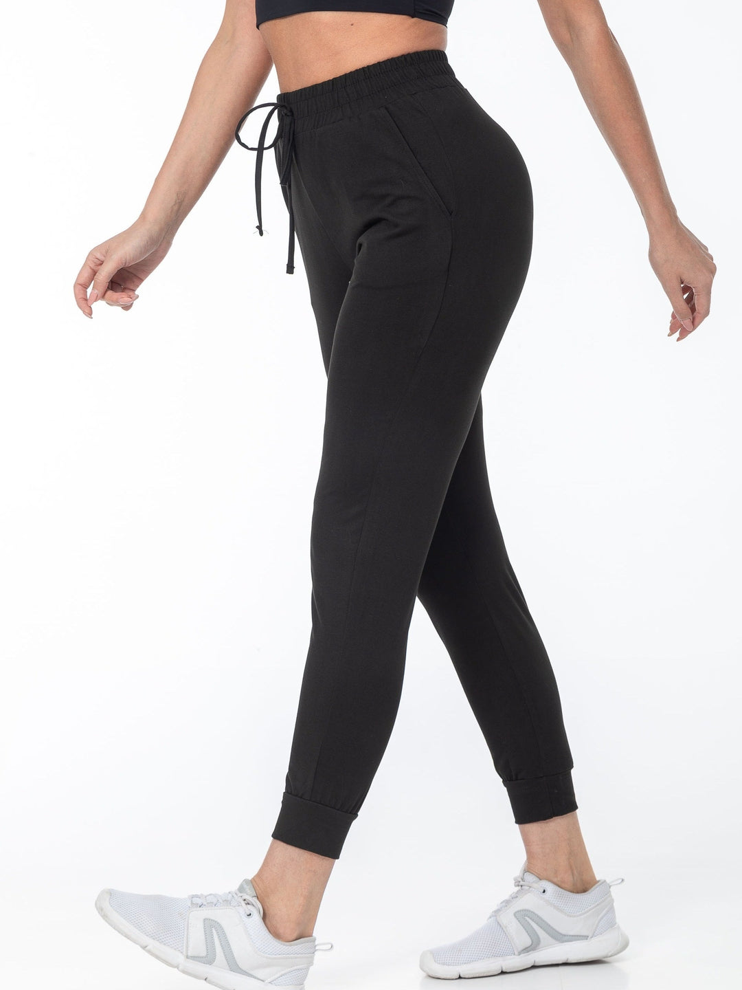 Lara | Casual sportbroek met hoge taille en zakken